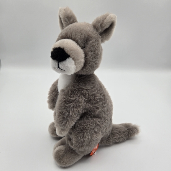 Wild Republic Ecokins Gray Kangaroo Plush Stuffed Animal Toy - Picture 1 of 12
